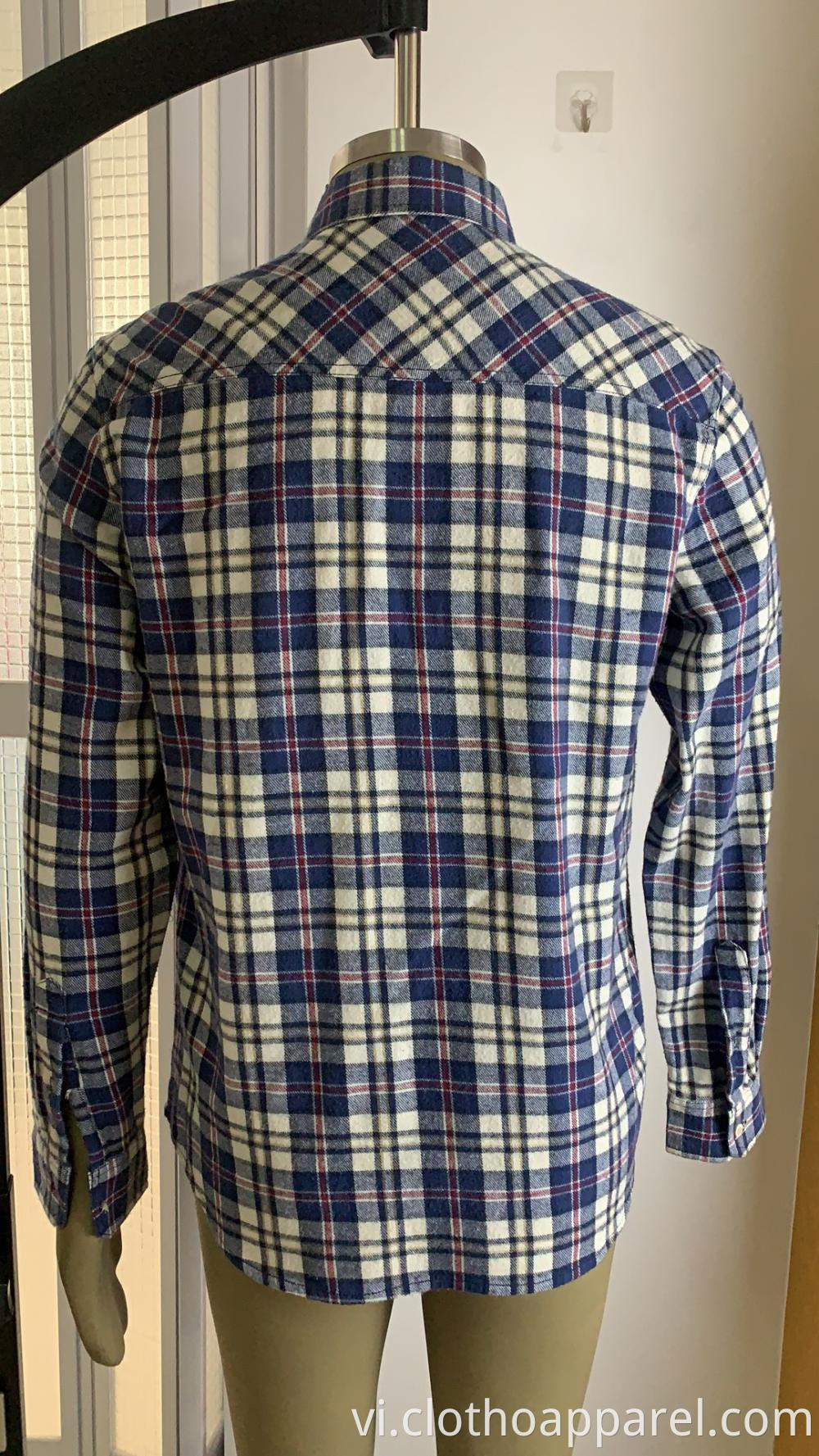 Single Pocket Shirt In Cotton Check For Men